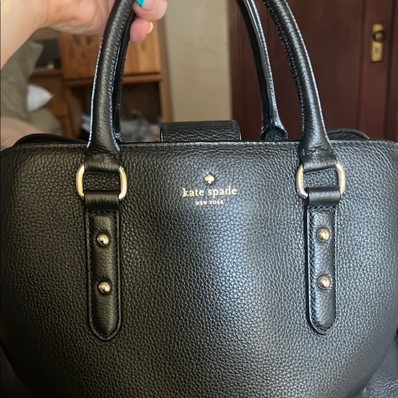 Kate Spade Black Pebbled Leather Satchel - Picture 2 of 11